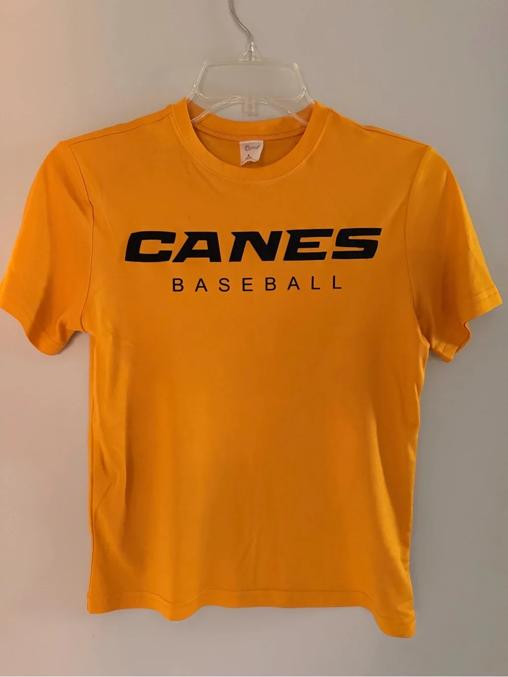 Canes Baseball Short-Sleeve T-Shirt in Yellow